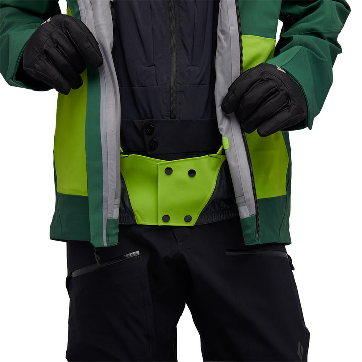 Black Diamond Recon Stretch Pro Shell Jacket - Men's Mountain Forest/Line Green