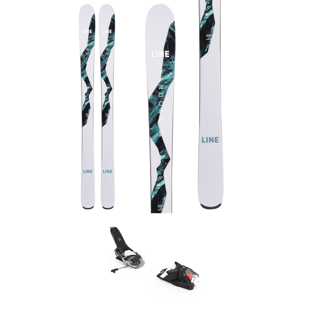 Line Skis Pandora 94 Skis + Look Pivot 12 GW Ski Bindings - Women's 2022