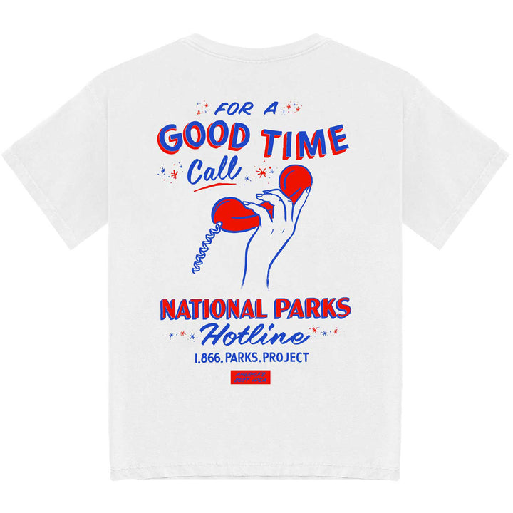 Parks Project For A Good Time Call Parks T-Shirt - Men's White