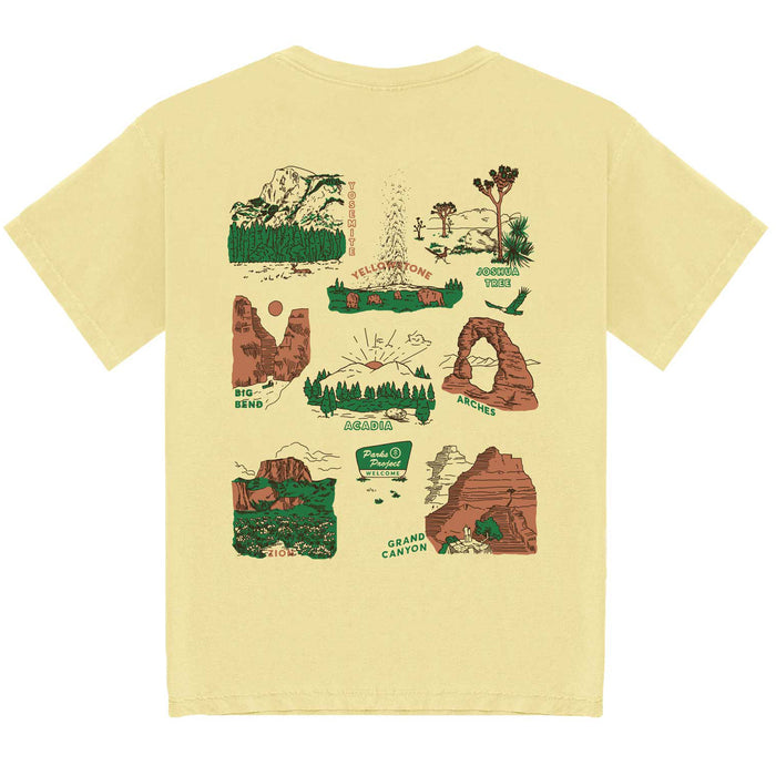 Parks Project National Park Welcome Pocket T-Shirt - Men's Yellow