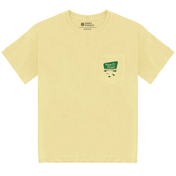 Parks Project National Park Welcome Pocket T-Shirt - Men's Yellow
