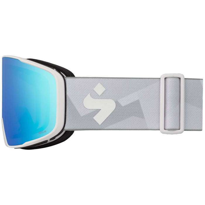 Sweet Protection Boondock RIG Reflect Goggles Satin White/RIG Aquamarine