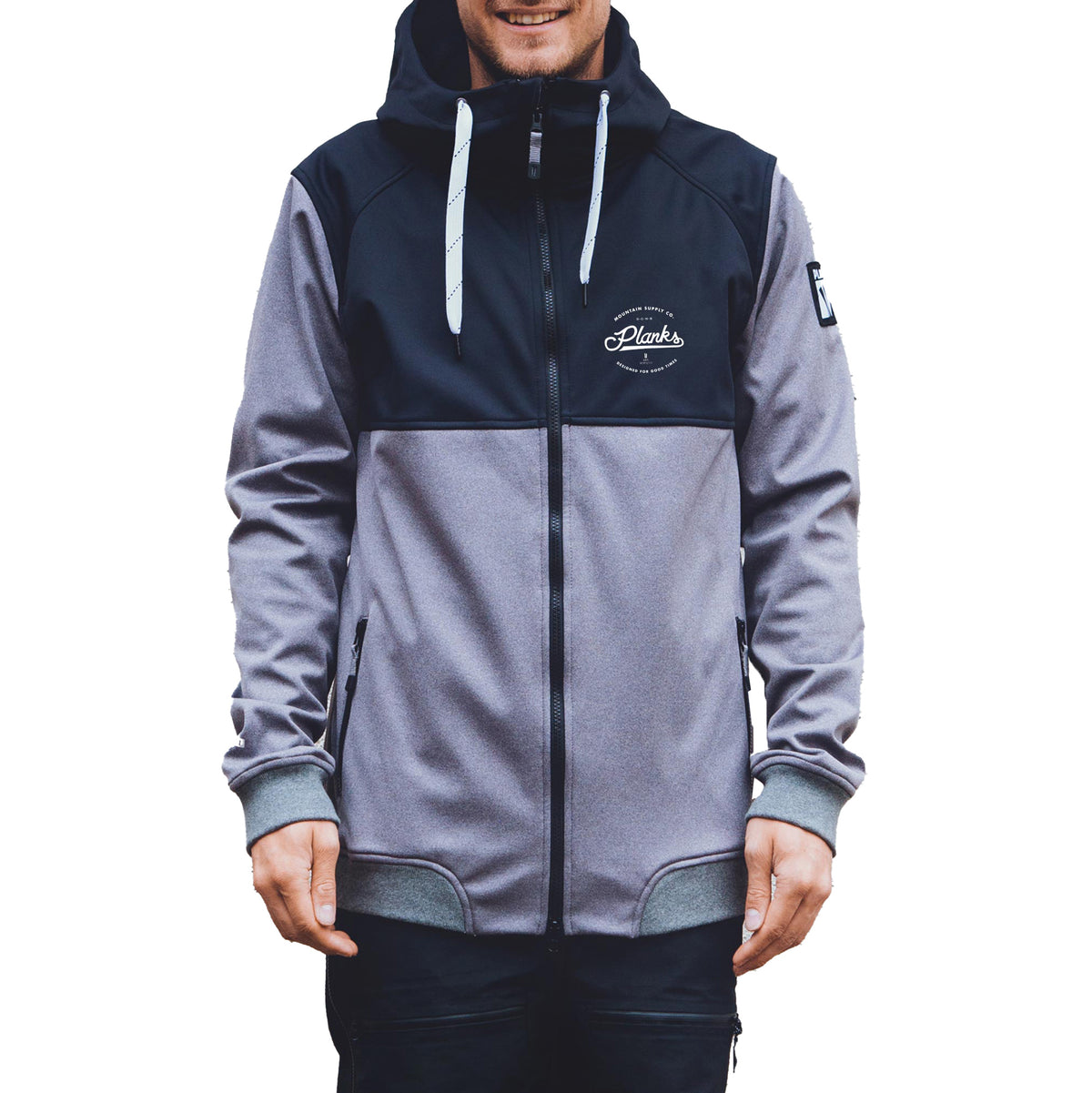 Planks Reunion Softshell Jacket - Men's Sports Grey