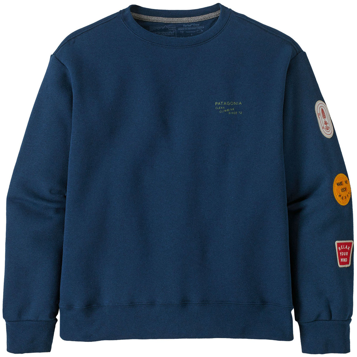 Patagonia Clean Climb Badge Uprisal Crew Sweatshirt - Women's Tidepool Blue