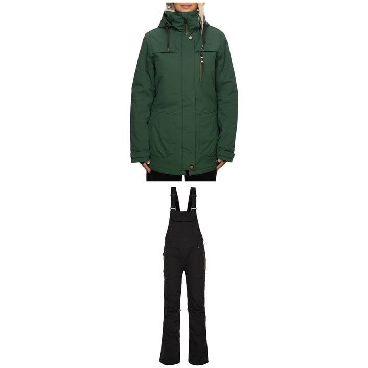 686 Spirit Insulated Jacket + Black Magic Insulated Bibs - Women's 2022