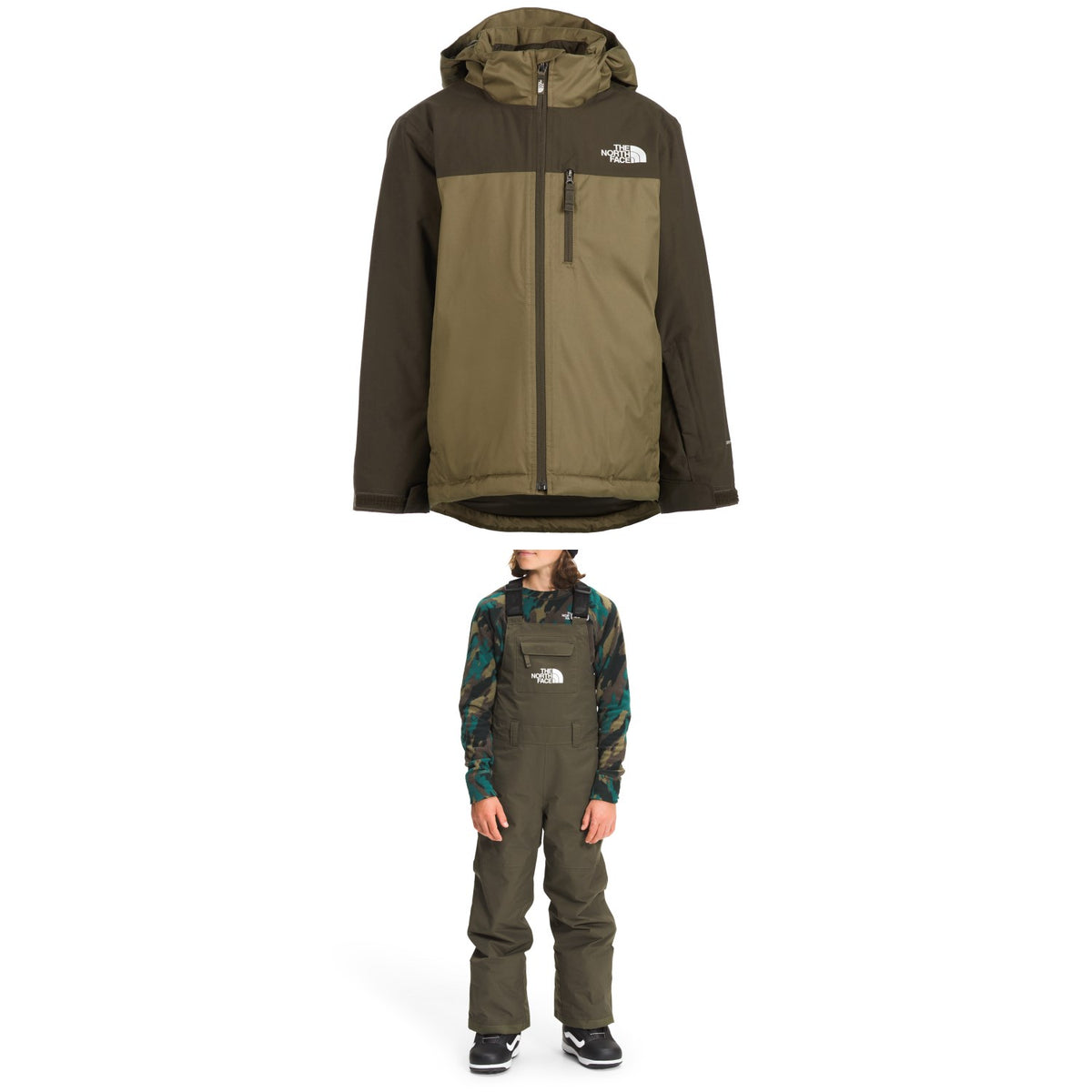 The North Face Snowquest Plus Insulated Jacket + Freedom Insulated Bibs - Kids' 2022