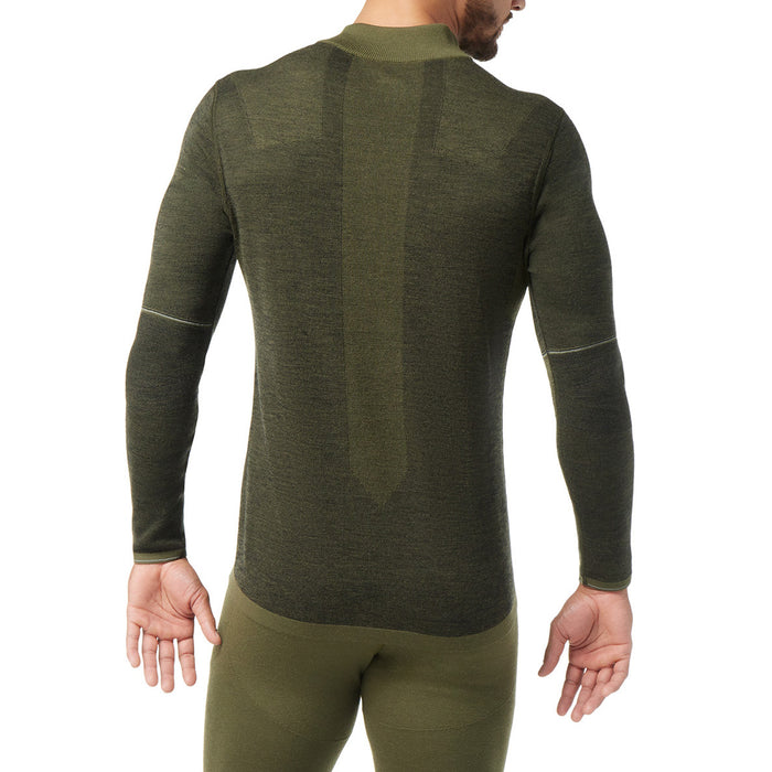 Smartwool Intraknit Merino 250 Thermal 1/4 Zip Winter Moss