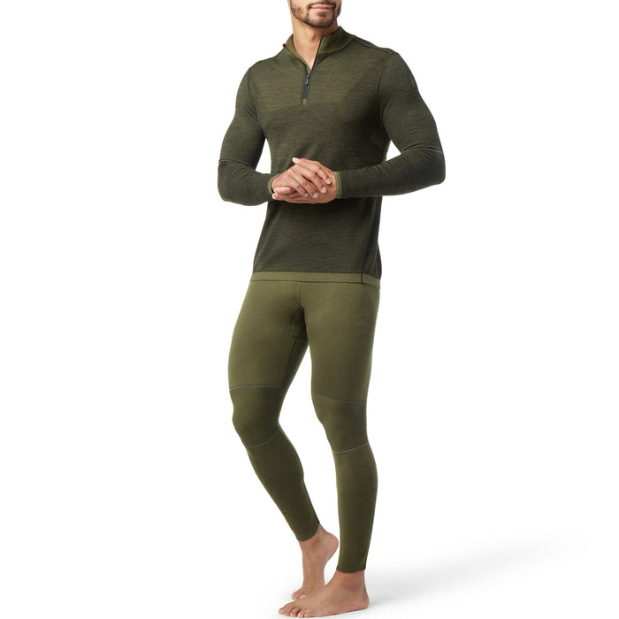 Smartwool Intraknit Merino 250 Thermal 1/4 Zip Winter Moss