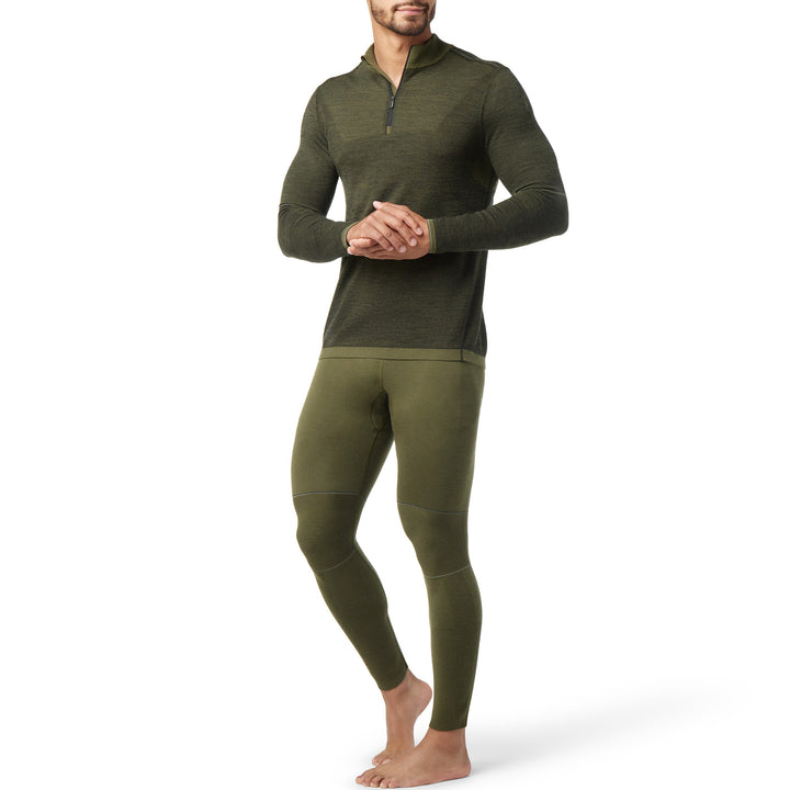 Smartwool Intraknit Merino 250 Thermal 1/4 Zip Winter Moss