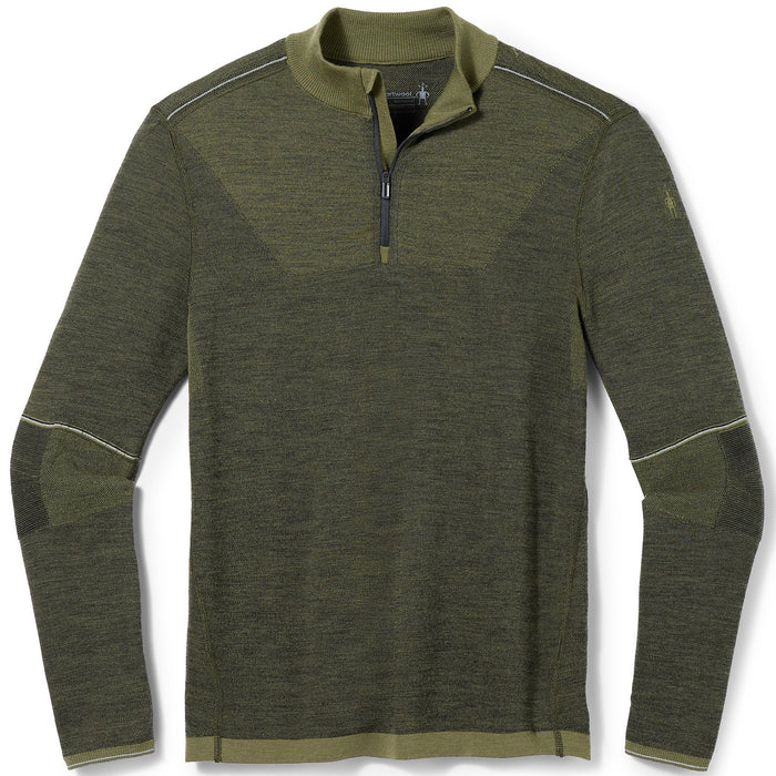 Smartwool Intraknit Merino 250 Thermal 1/4 Zip Winter Moss