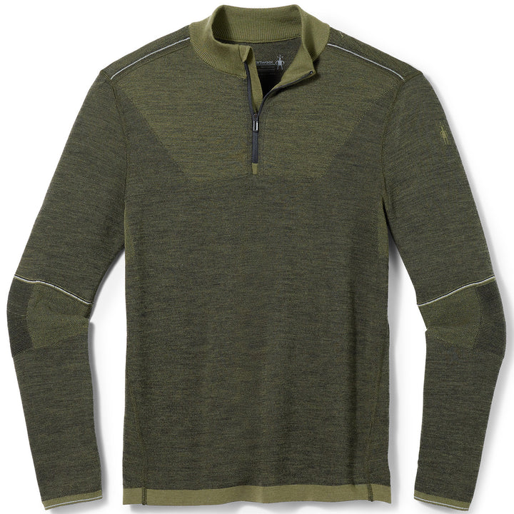 Smartwool Intraknit Merino 250 Thermal 1/4 Zip Winter Moss