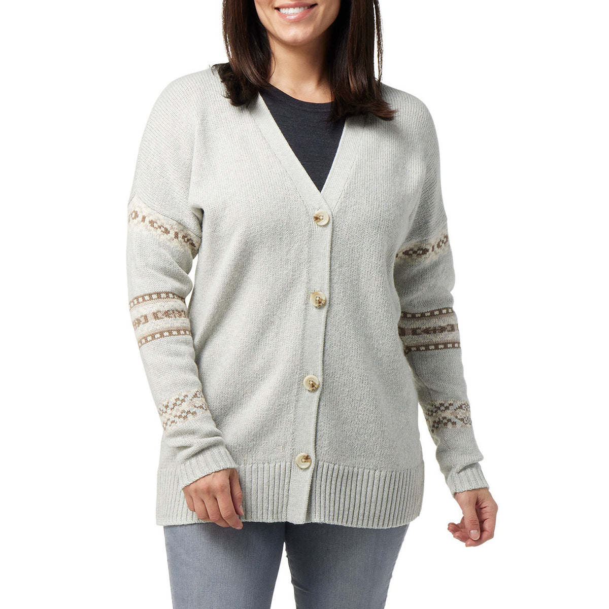 Smartwool Cozy Lodge Boyfriend Cardigan - Women's Ash Heather