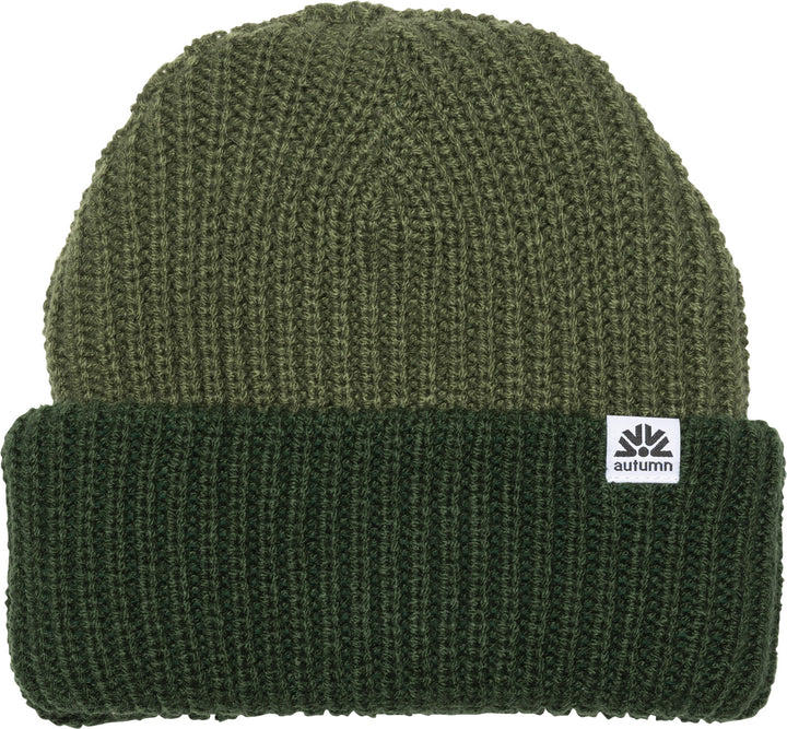 Autumn Dual Tone Beanie Dark Green