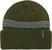 Autumn Mini Stripe Beanie Army Green