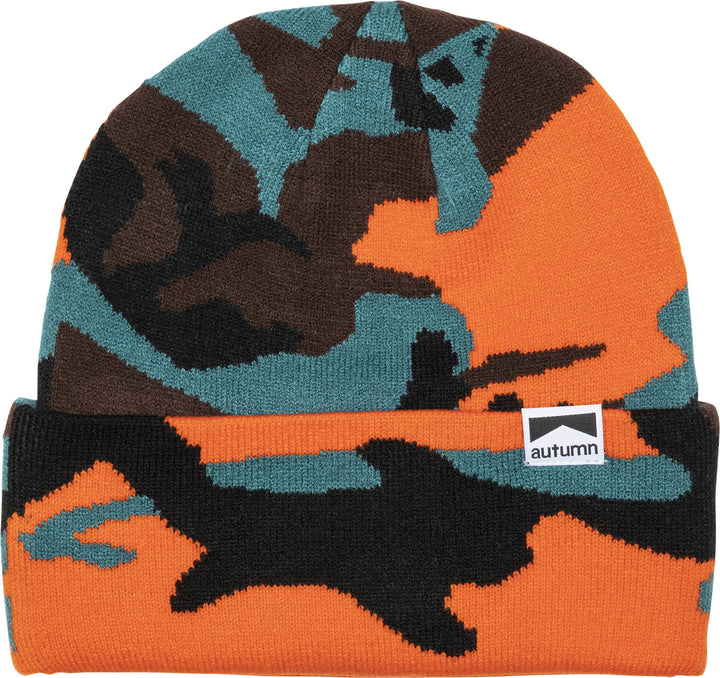 Autumn Camo Beanie Orange