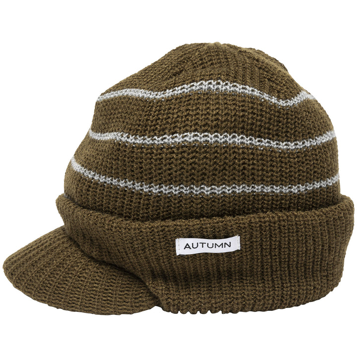 Autumn Visor Beanie Army Green