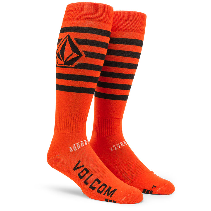 Volcom Kootney Snowboard Socks Orange Shock