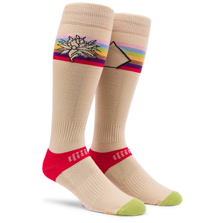 Volcom Lodge Snowboard Socks Off White