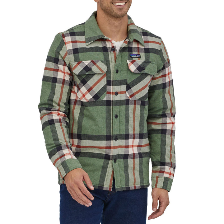 Patagonia Fjord Midweight Insulated Flannel Shirt - Men's Forestry:Hemlock Green