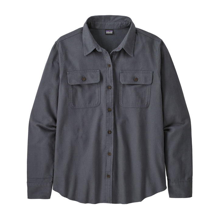 Patagonia Long-Sleeve Organic Midweight Fjord Flannel Shirt - Women's Smolder Blue