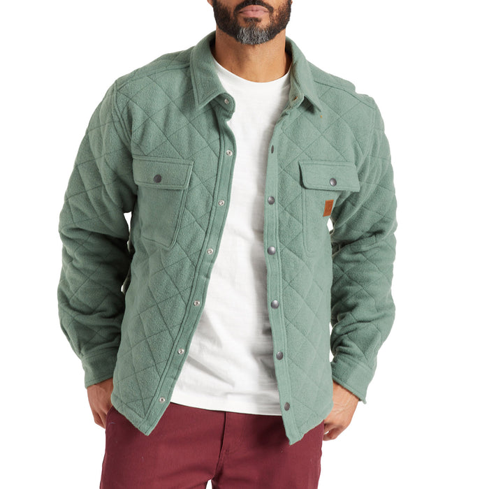 Brixton Cass Quilted Fleece Jacket - Men's Dark Forest