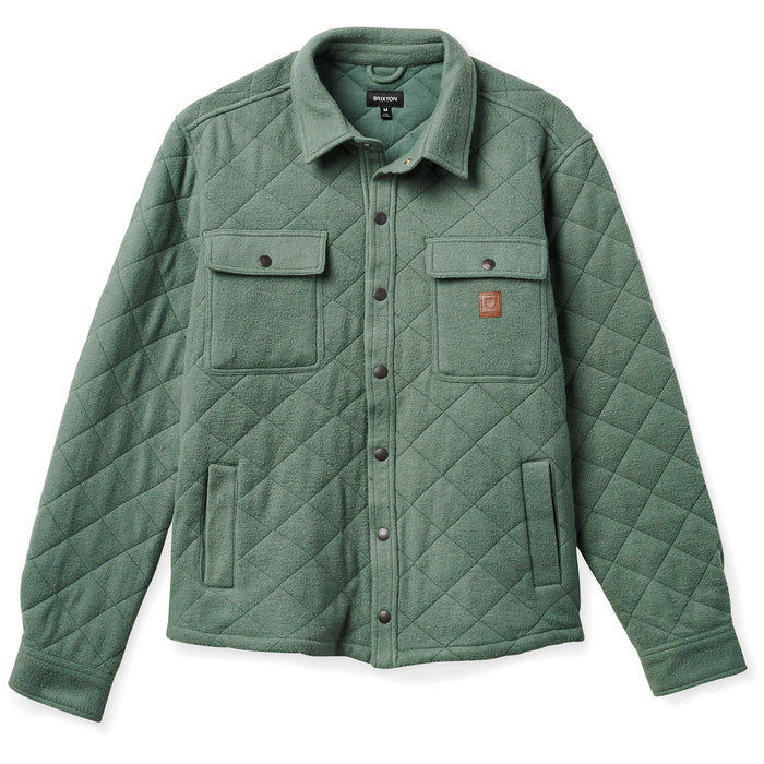 Brixton Cass Quilted Fleece Jacket - Men's Dark Forest