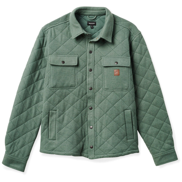 Brixton Cass Quilted Fleece Jacket - Men's Dark Forest