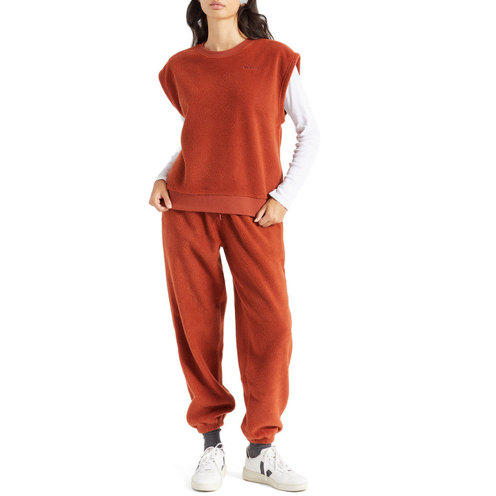 Brixton Weekender Blanket Muscle Crew Sweater - Women's Burnt Henna