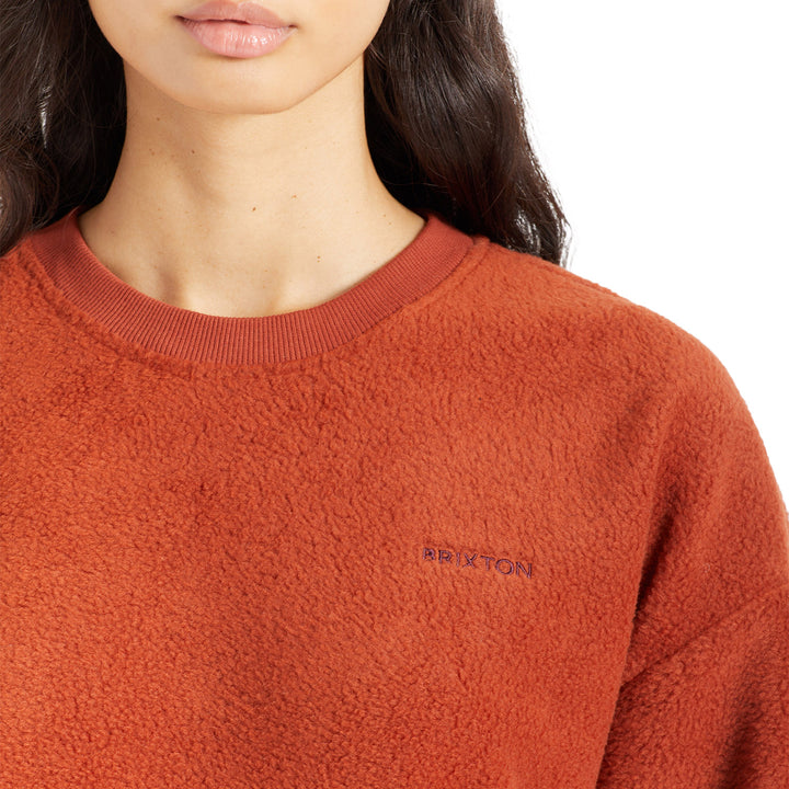 Brixton Weekender Blanket Crew Sweater - Women's Burnt Henna