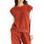 Brixton Weekender Blanket Muscle Crew Sweater - Women's Burnt Henna