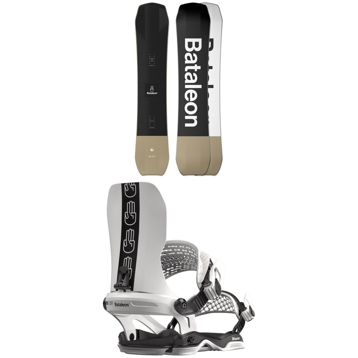 Bataleon Whatever Snowboard + Blaster Asymwrap LTD Snowboard Bindings 2023