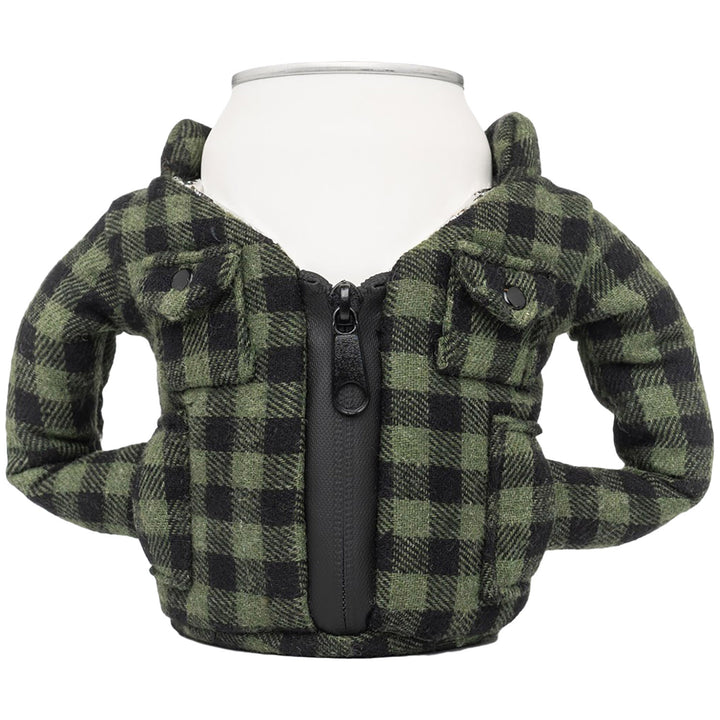 Puffin The Flannel Koozie Green