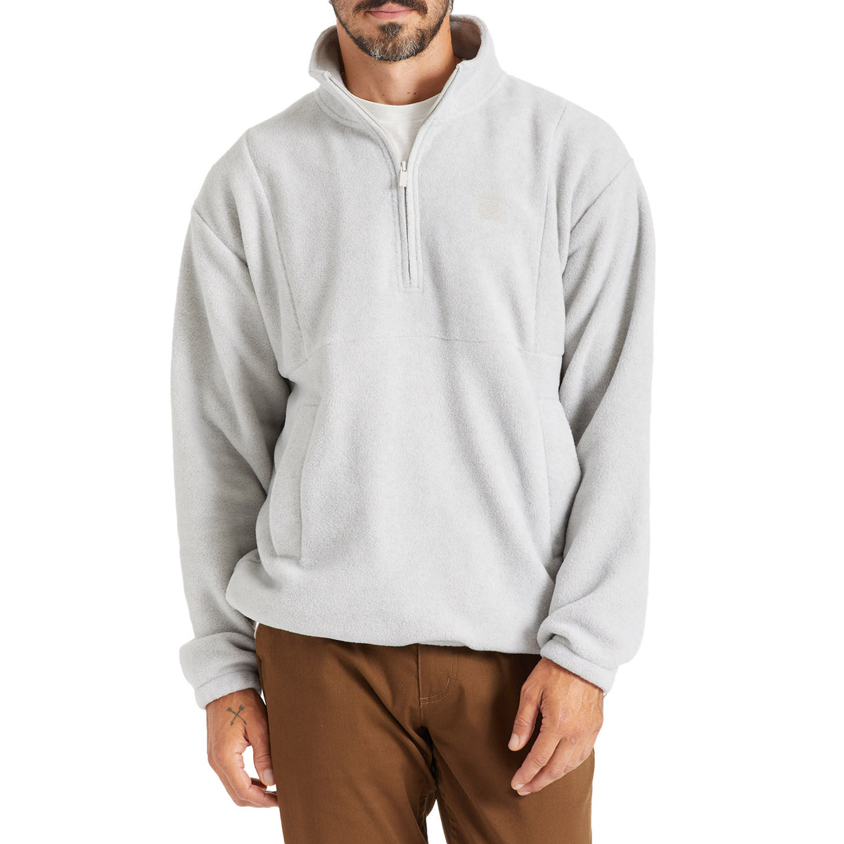 Brixton Blanket 1/2 Zip Fleece - Men's Beige Heather