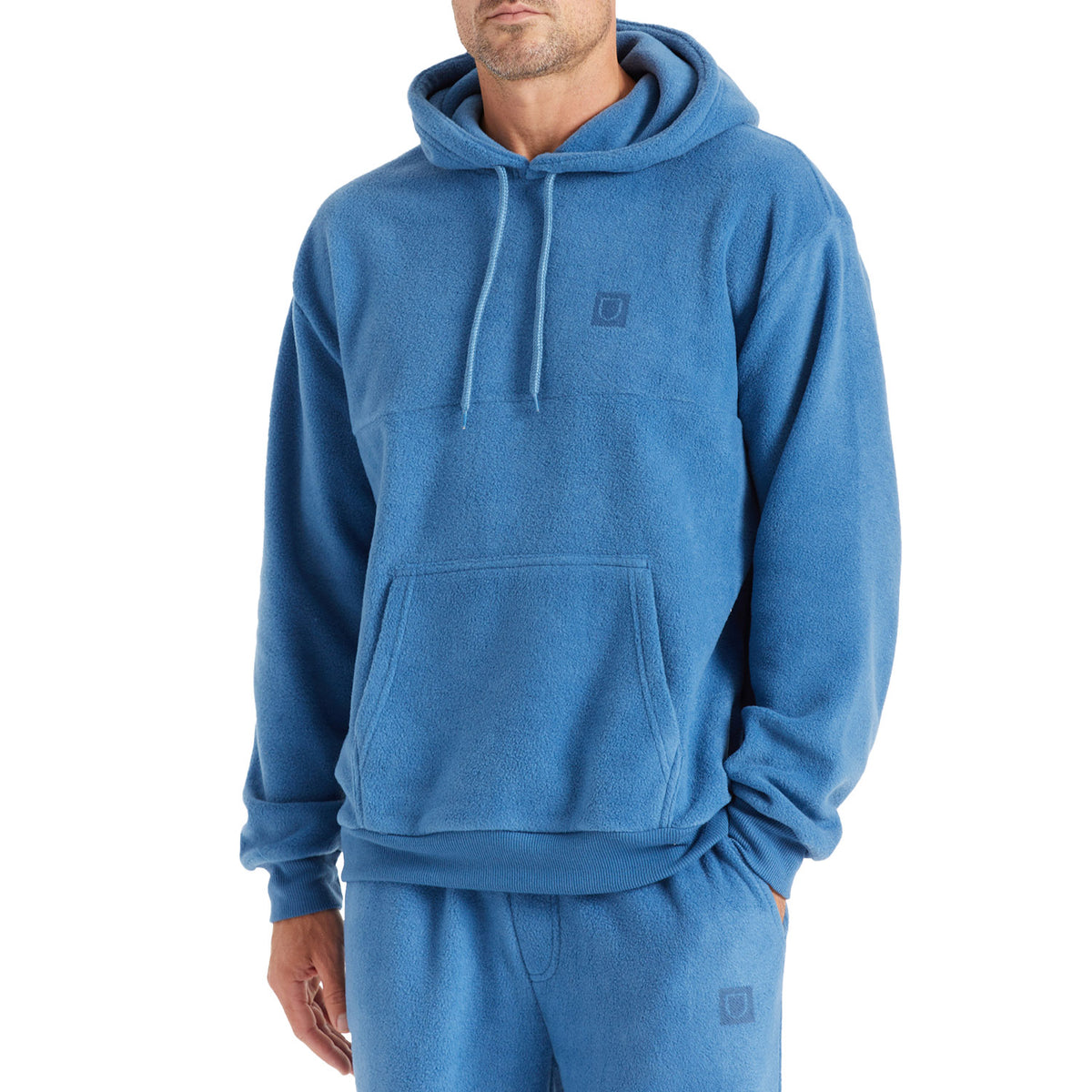 Brixton Blanket Fleece Hoodie - Men's Joe Blue