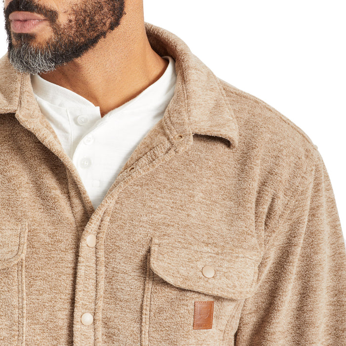 Brixton Bowery Arctic Stretch Long-Sleeve Flannel - Men's Oatmeal