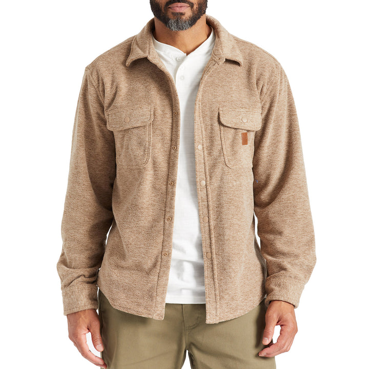 Brixton Bowery Arctic Stretch Long-Sleeve Flannel - Men's Oatmeal