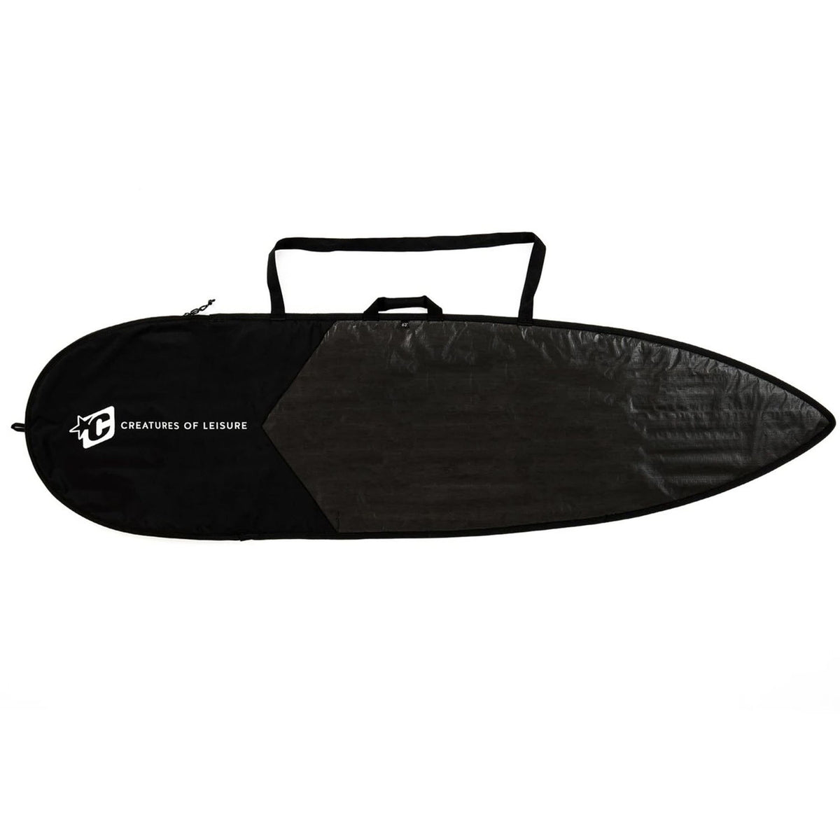 Creatures of Leisure Shortboard Icon Lite Surfboard Bag Black Silver