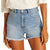 Billabong x Wrangler Showdown Demin Shorts - Women's Blue Surf 1