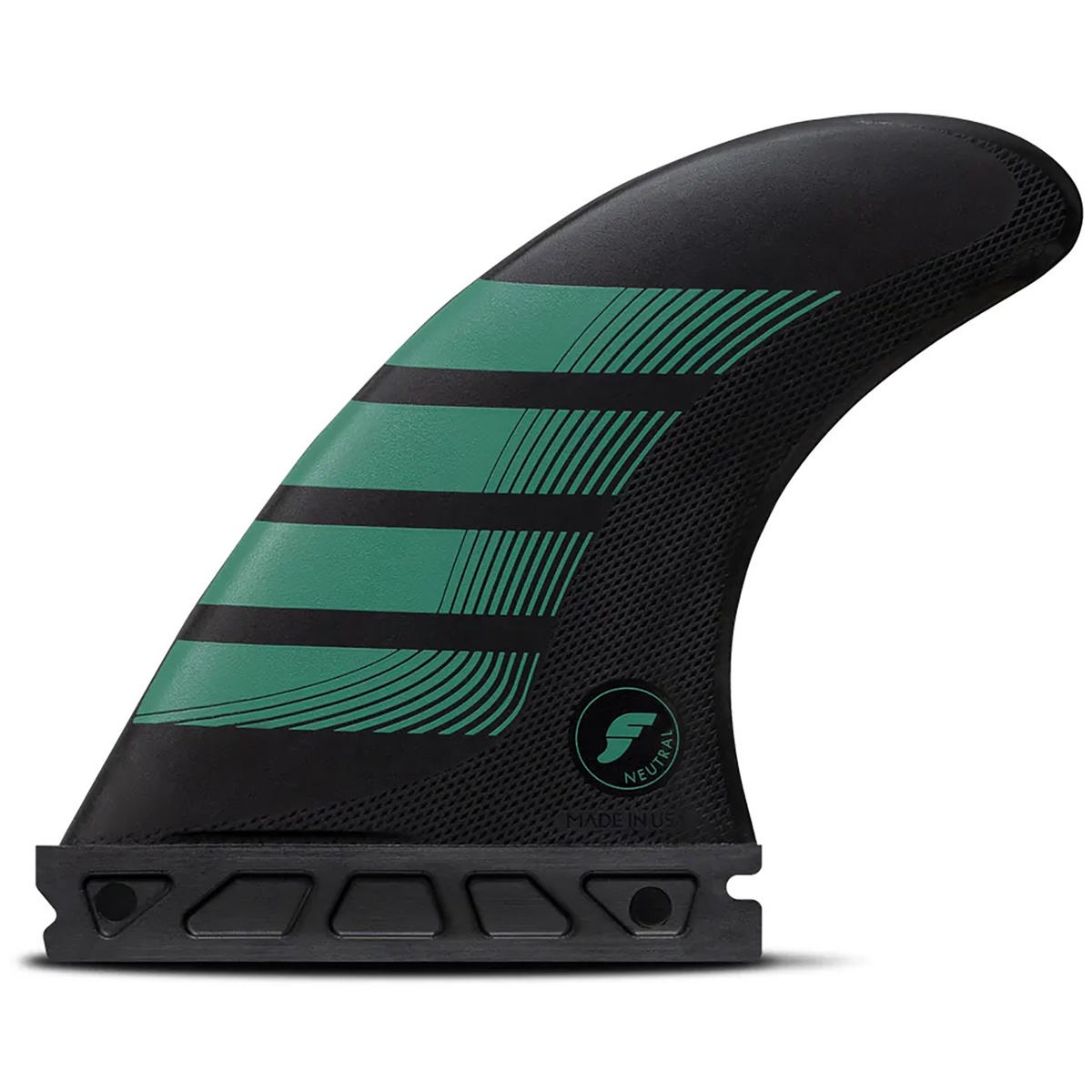 Futures F6 Alpha Medium Tri Fin Set Carbon/Teal