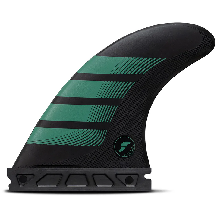 Futures F6 Alpha Medium Tri Fin Set Carbon/Teal