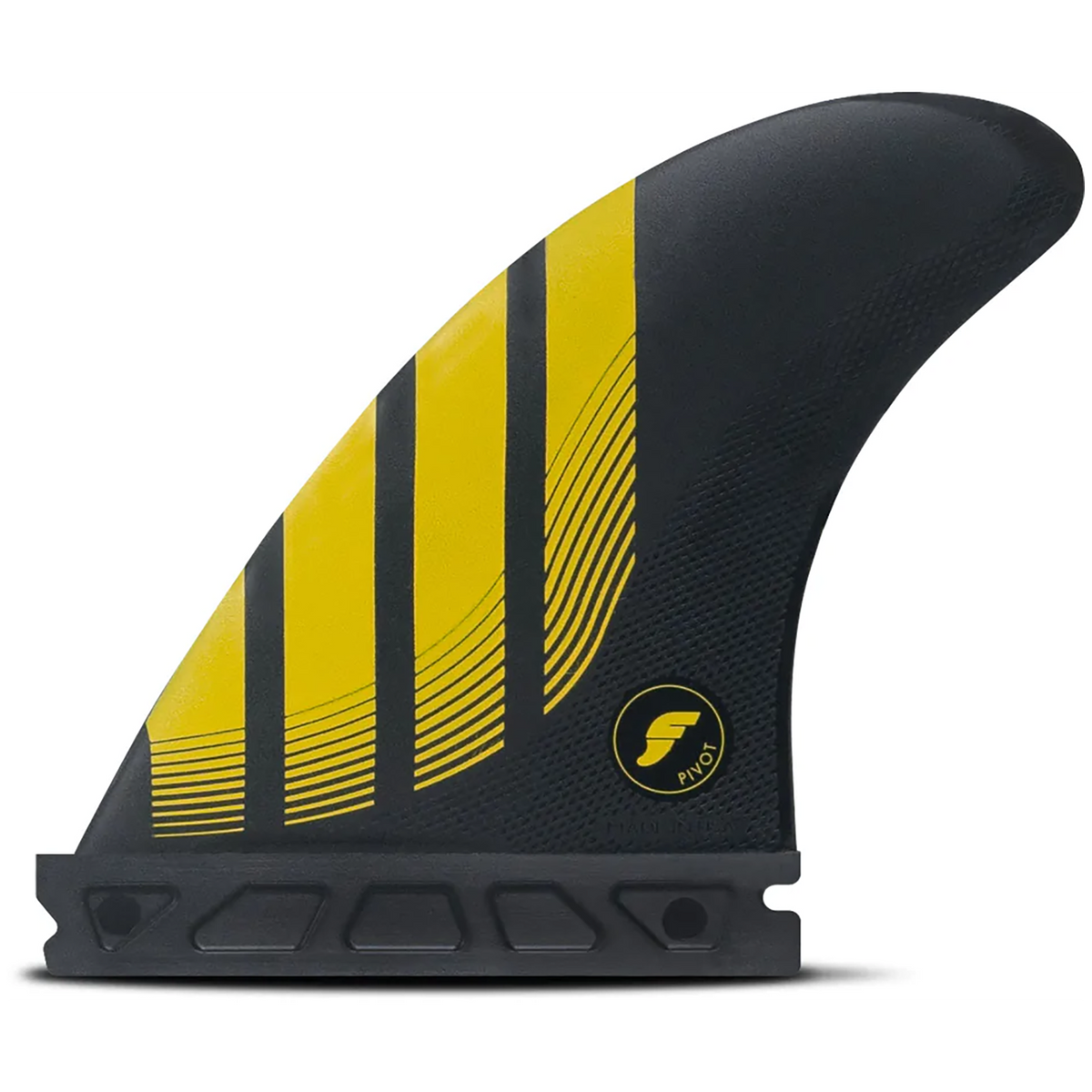 Futures P4 Alpha Small Tri Fin Set Carbon/Yellow