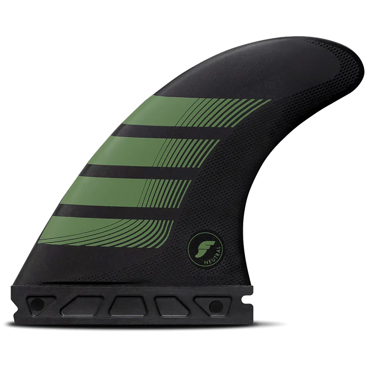 Futures F8 Alpha Large Tri Fin Set Carbon/Olive
