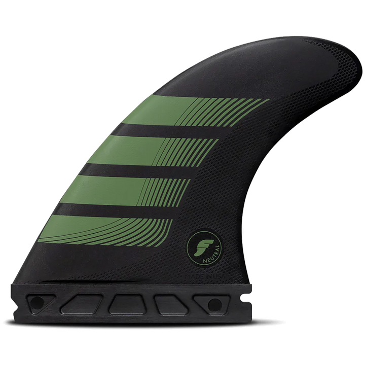 Futures F8 Alpha Large Tri Fin Set Carbon/Olive