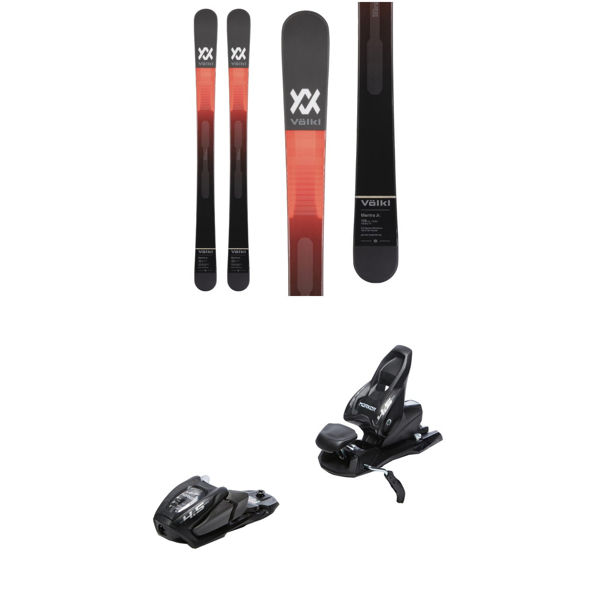 Völkl Mantra Junior Skis - Kids' 2021 + Marker 4.5 Ski Bindings - Kids' 2023
