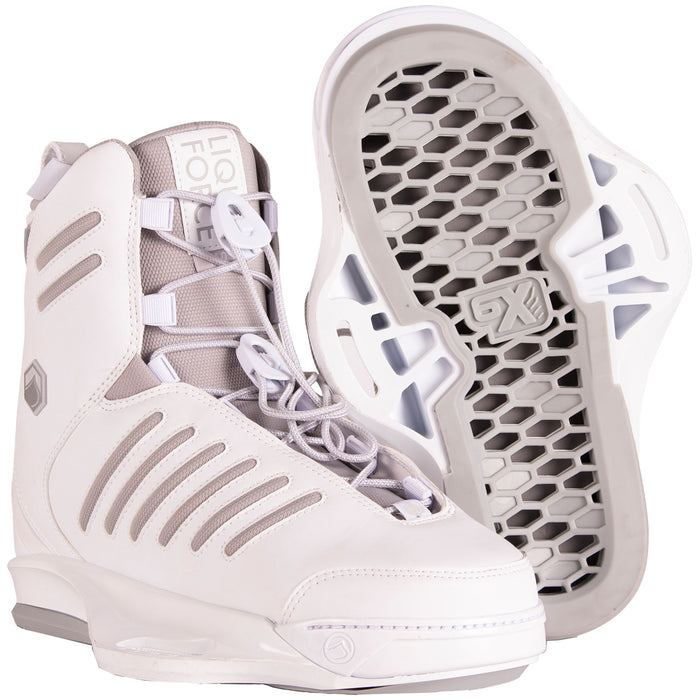 Liquid Force Tao 6X Wakeboard Bindings 2022 White