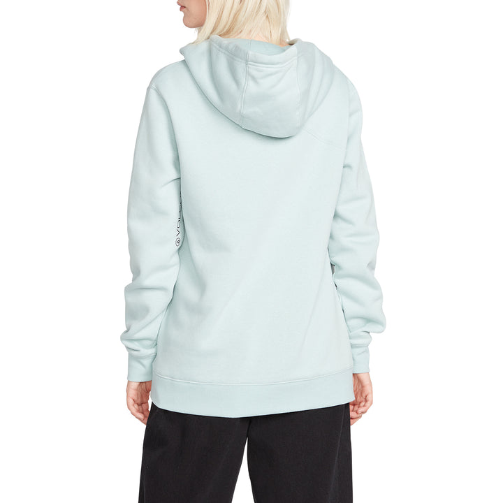 Volcom Walk It Out High Neck Pullover Hoodie - Women's Stone Blue