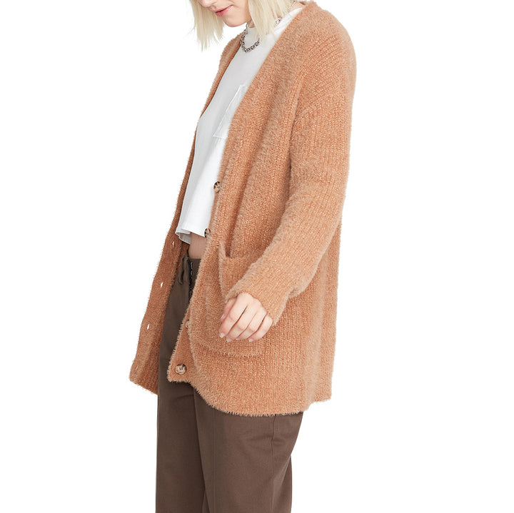 Volcom Stones Up Cardigan - Women's Vintage Brown