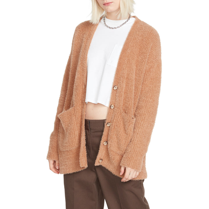 Volcom Stones Up Cardigan - Women's Vintage Brown