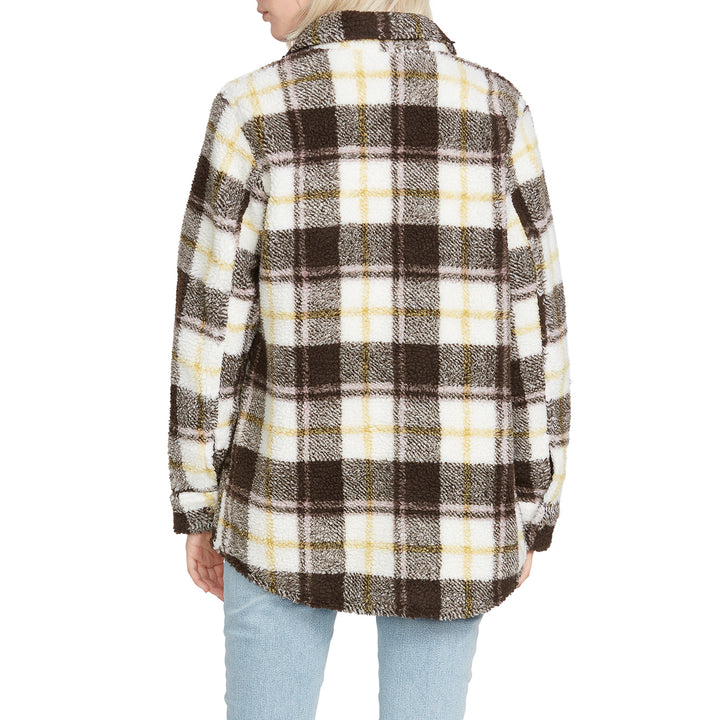 Volcom Silent Sherpa Flannel - Women's Espresso
