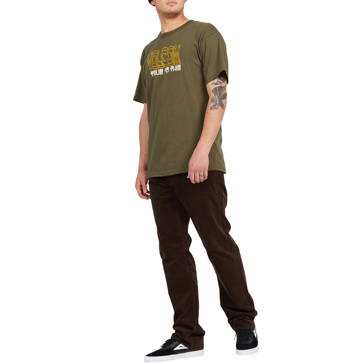 Volcom Solver 5 Pocket Corduroy Pants - Men's Dark Brown